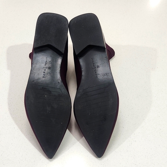 Gorgeous Plum Zara Trafaluc Ankle boots, European size 39 - Picture 5 of 7
